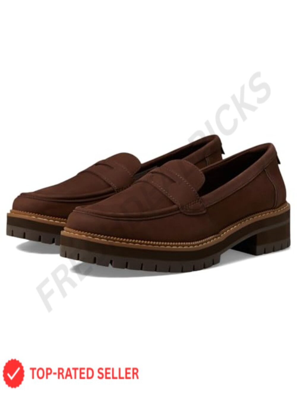 TOMS Cara Leather Slip-On Loafers Casual Walking Shoe